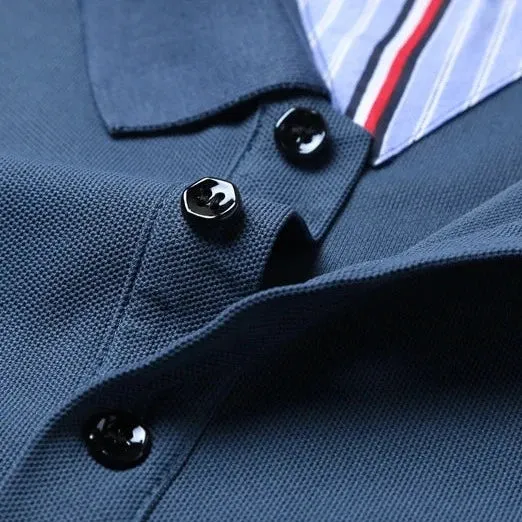 Polo brodé respirant pour homme
