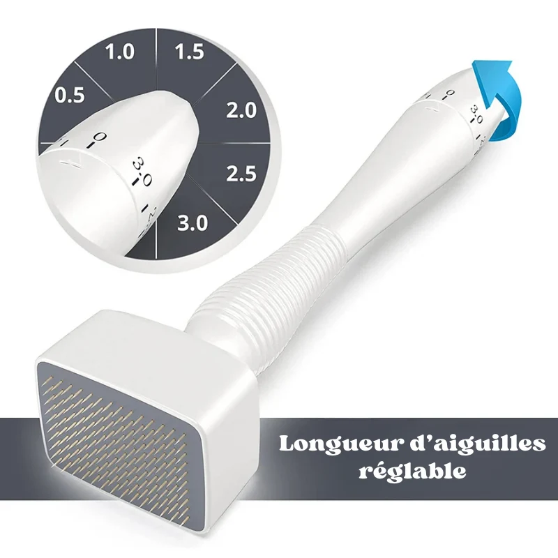 DermaStamp réglable 0-3.0 mm Visage et Cheveux