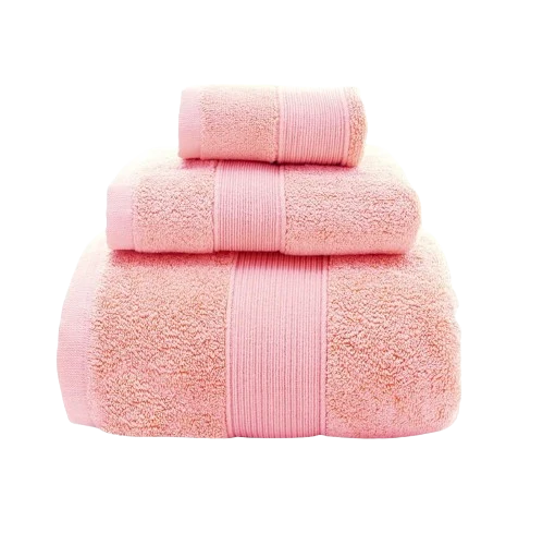 Ensemble de 3 Serviettes moelleuses d'hôtel en 100% Coton
