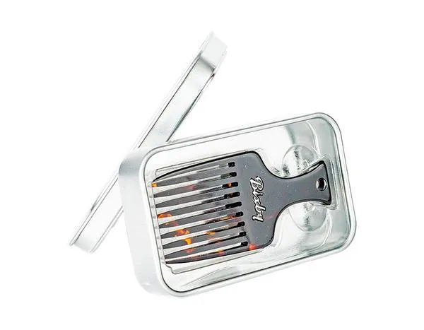 Peigne pick à barbe 1,5mm d'espacement (74mm/2.91") - Noir