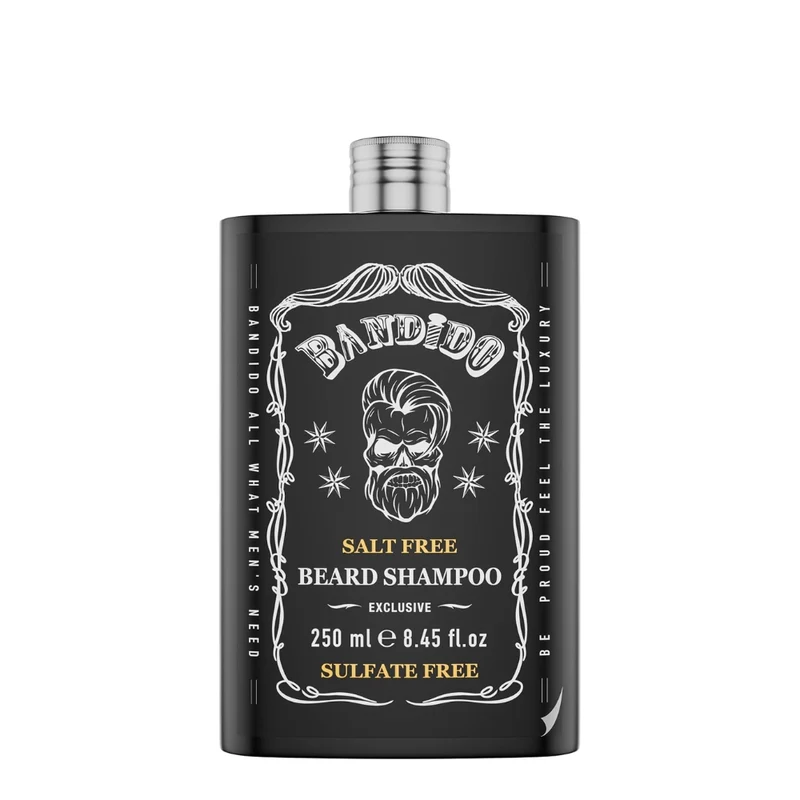 Shampoing à barbe "Beard Shampoo" sans sulfate - Élimine les impuretés sans dessécher la peau (250ml/8.4oz)