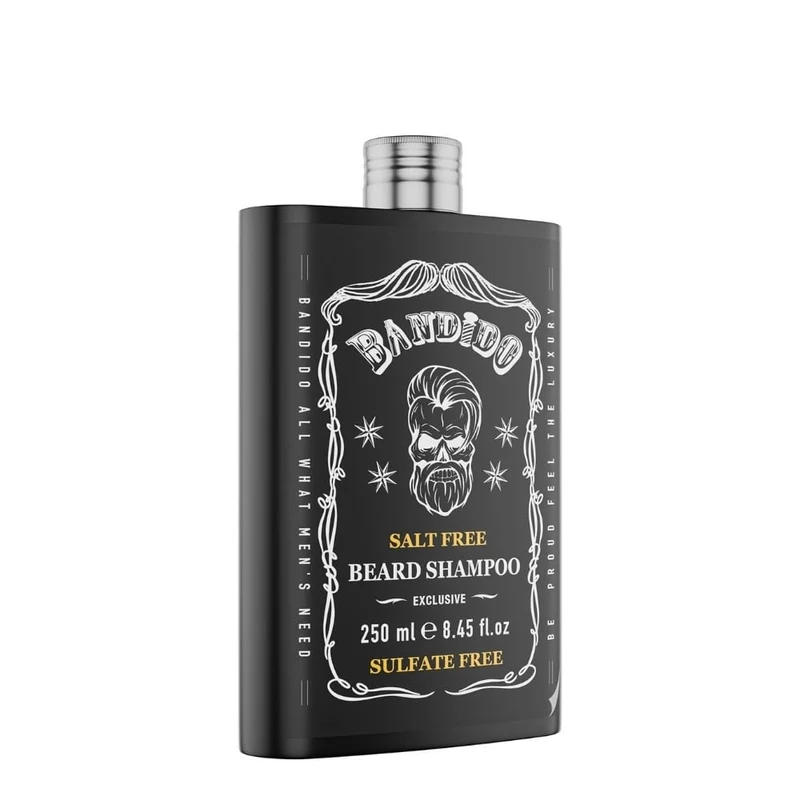 Shampoing à barbe "Beard Shampoo" sans sulfate - Élimine les impuretés sans dessécher la peau (250ml/8.4oz)
