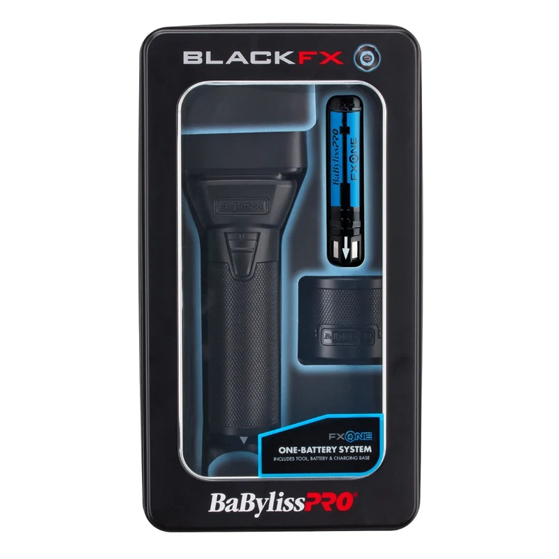 Rasoir à double grille métallique à batterie interchangeable Système FXONE "FX79FSMB" - BlackFX