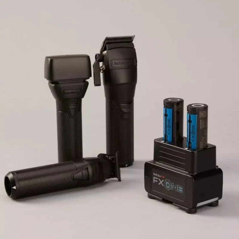 Rasoir à double grille métallique à batterie interchangeable Système FXONE "FX79FSMB" - BlackFX