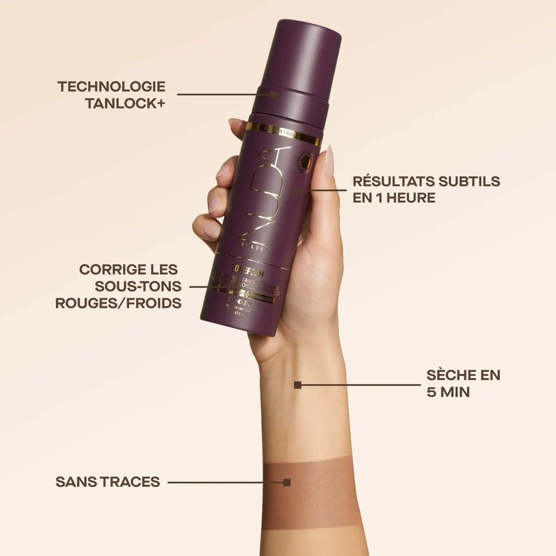 Mousse autobronzante express Violette TONEFOAM