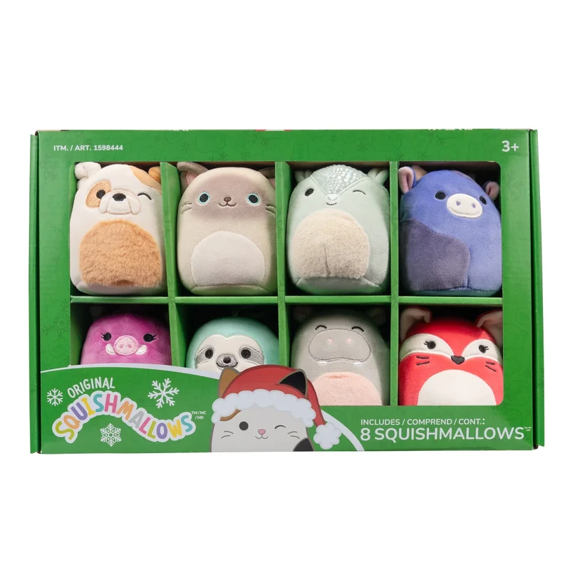 SQUISHMALLOWS - Ensemble de 8 Peluches Fantaisie