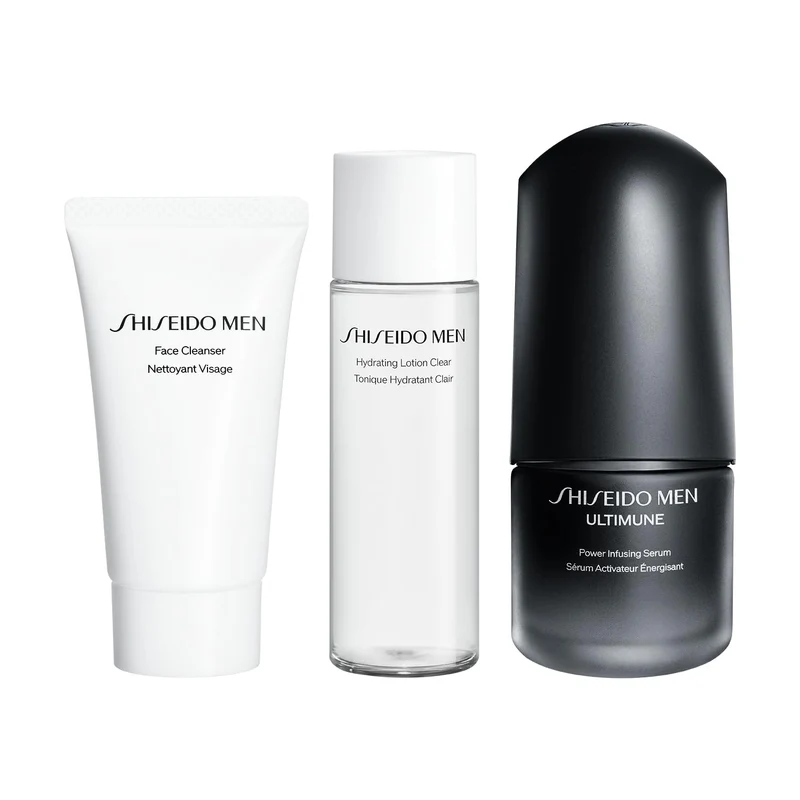 Shiseido Men Ultimune Trial Kit S - Cleanser Toner Serum; Citrus & Bamboo