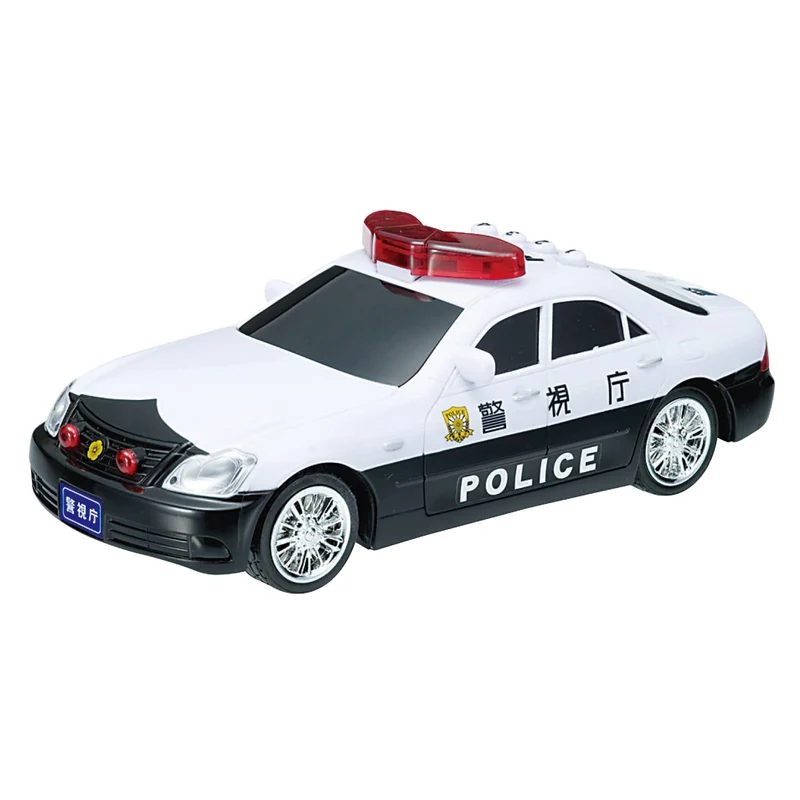 Maruka Friction-Powered Crown Police Car Toy with Siren — Ages 3+