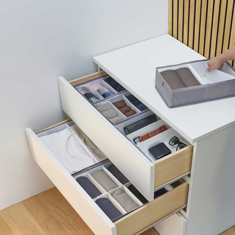 NEATFREAK - Ensemble de 6 Range-Tout pour Tiroir Ajustables