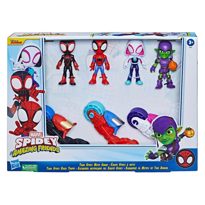 HASBRO - Spidey et ses Amis Extraordinaires Équipe Spidey à Moto Marvel