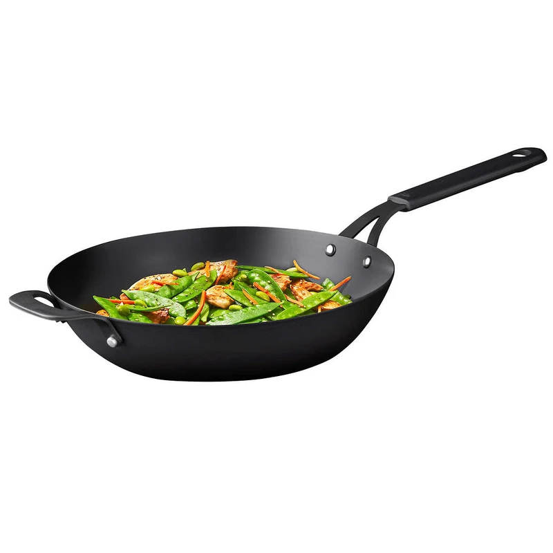 OXO - Wok en Acier Carbone Pré-Assaisonné SoftWorks