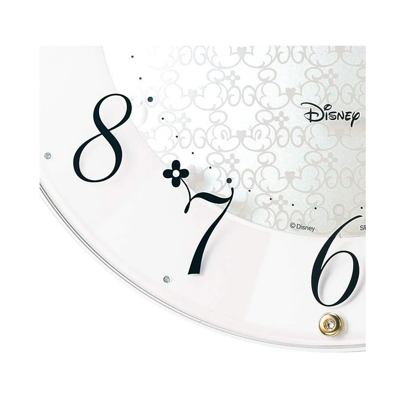 SEIKO Mickey & Minnie Radio-Controlled Wall Clock White Pearl 327×46mm FS513W