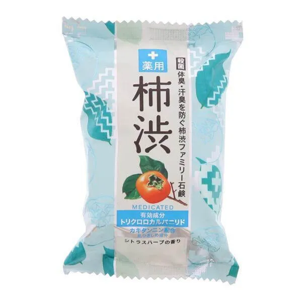 Medicated Persimmon Tannin Body Soap by Pelican 80g