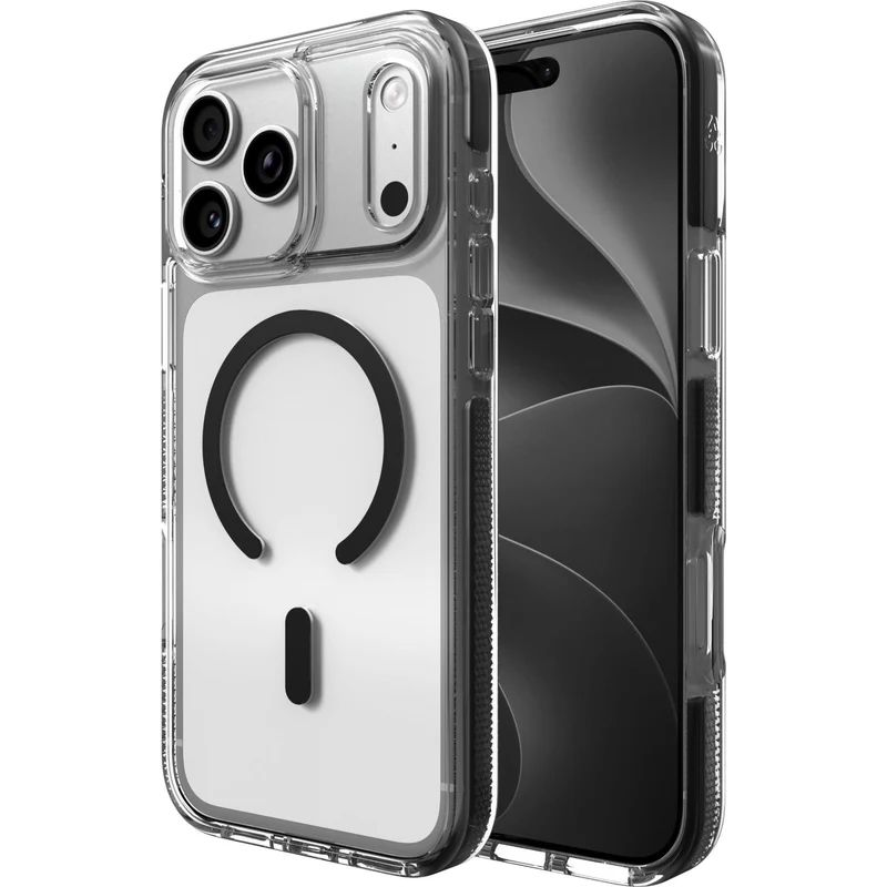 ZAGG Santa Cruz Snap Case for iPhone 18 Pro Max/17 Pro Max (Clear/Black)