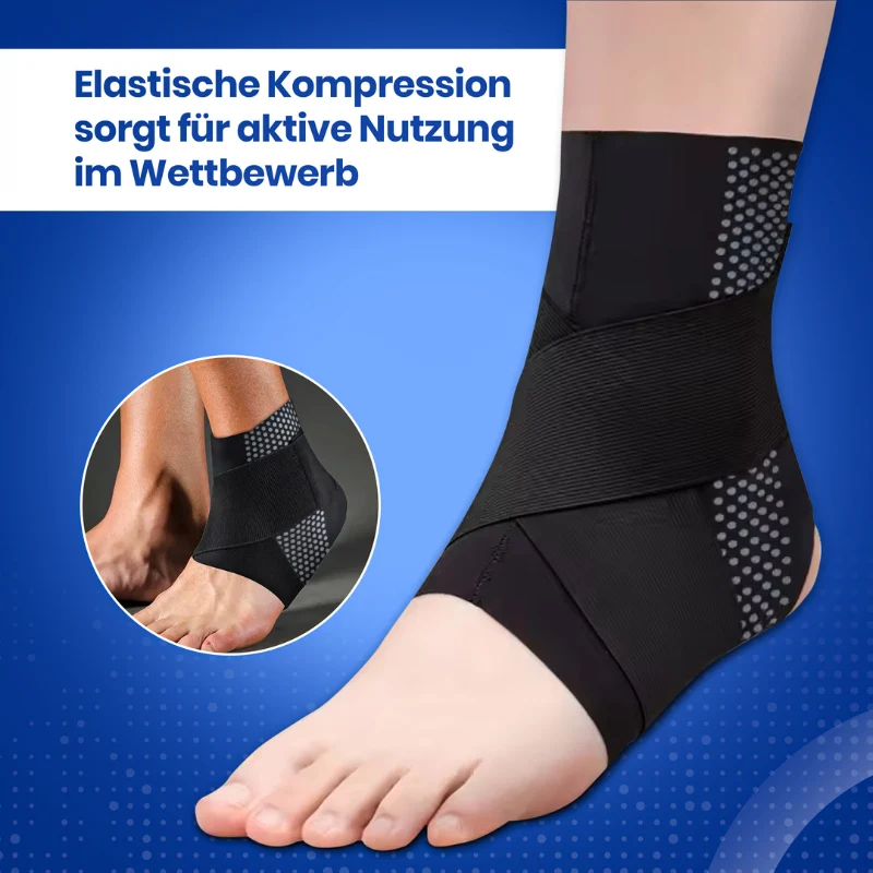 Knöchelbandage für Fußball | Stabilisiert ohne Bewegungsverlust | Atmungsaktiv & passt in Fußballschuhe | Schutz vor Verstauchungen