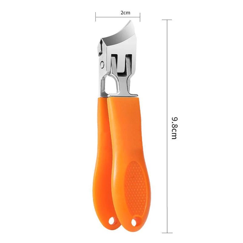 Nagelknipser für dicke Nägel Edelstahl | extra breite Öffnung mit ergonomischem Griff | präziser Nageltrimmer mit Anti-Spritz-Funktion