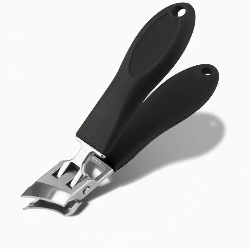 Nagelknipser für dicke Nägel Edelstahl | extra breite Öffnung mit ergonomischem Griff | präziser Nageltrimmer mit Anti-Spritz-Funktion