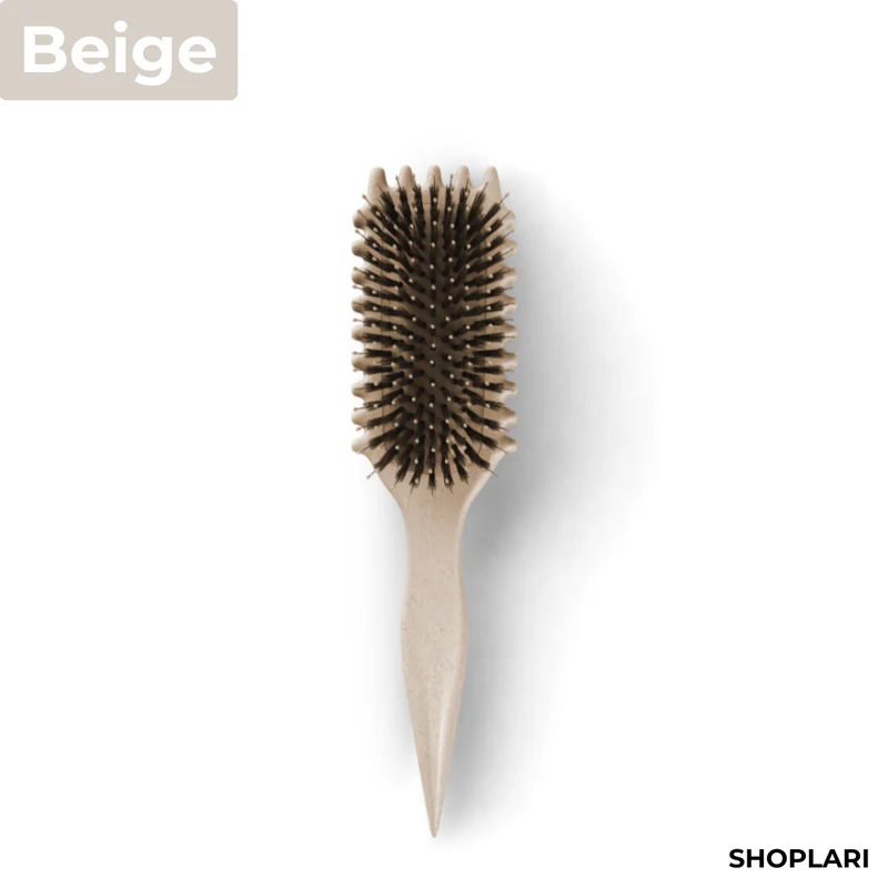 Lockenbürste für definierte, frizzfreie Locken | Wildschweinborsten & strukturierte Rillen | Hitzebeständig bis 450°F | Ergonomischer Griff
