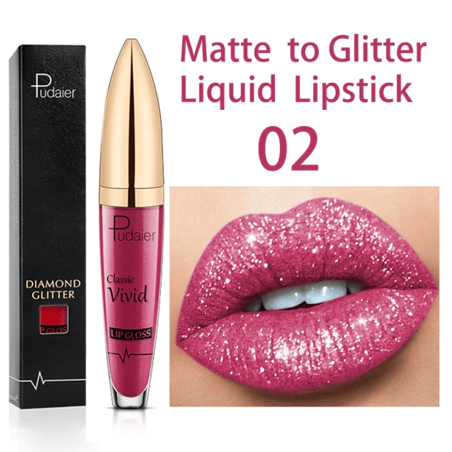 Flüssiger Glitzer-Lippenstift | Langanhaltend, Wasserfest & Vegan | 18 Farben | GlitzerGloss™
