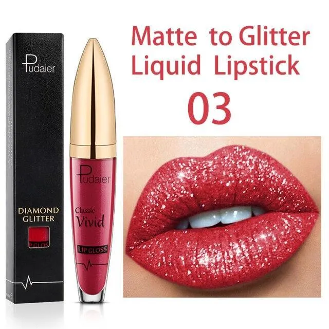 Flüssiger Glitzer-Lippenstift | Langanhaltend, Wasserfest & Vegan | 18 Farben | GlitzerGloss™