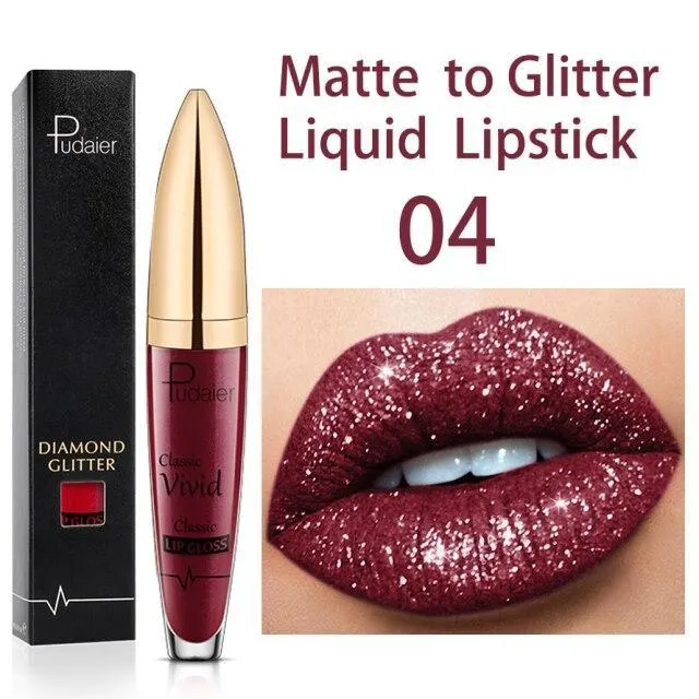 Flüssiger Glitzer-Lippenstift | Langanhaltend, Wasserfest & Vegan | 18 Farben | GlitzerGloss™