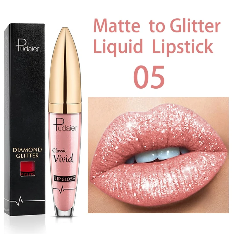 Flüssiger Glitzer-Lippenstift | Langanhaltend, Wasserfest & Vegan | 18 Farben | GlitzerGloss™