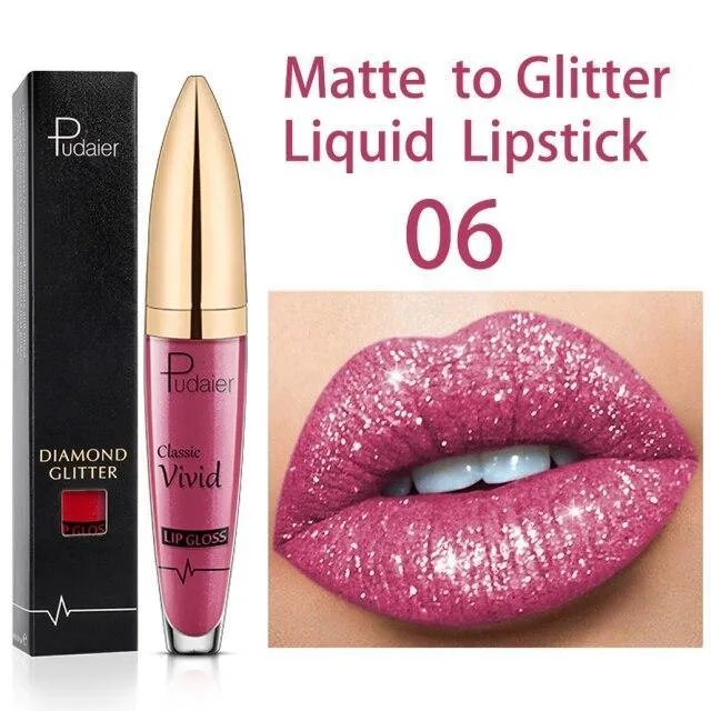 Flüssiger Glitzer-Lippenstift | Langanhaltend, Wasserfest & Vegan | 18 Farben | GlitzerGloss™