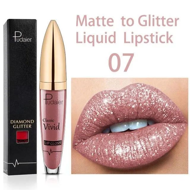 Flüssiger Glitzer-Lippenstift | Langanhaltend, Wasserfest & Vegan | 18 Farben | GlitzerGloss™
