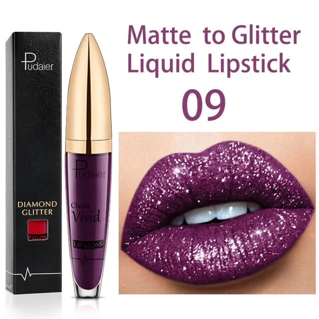 Flüssiger Glitzer-Lippenstift | Langanhaltend, Wasserfest & Vegan | 18 Farben | GlitzerGloss™