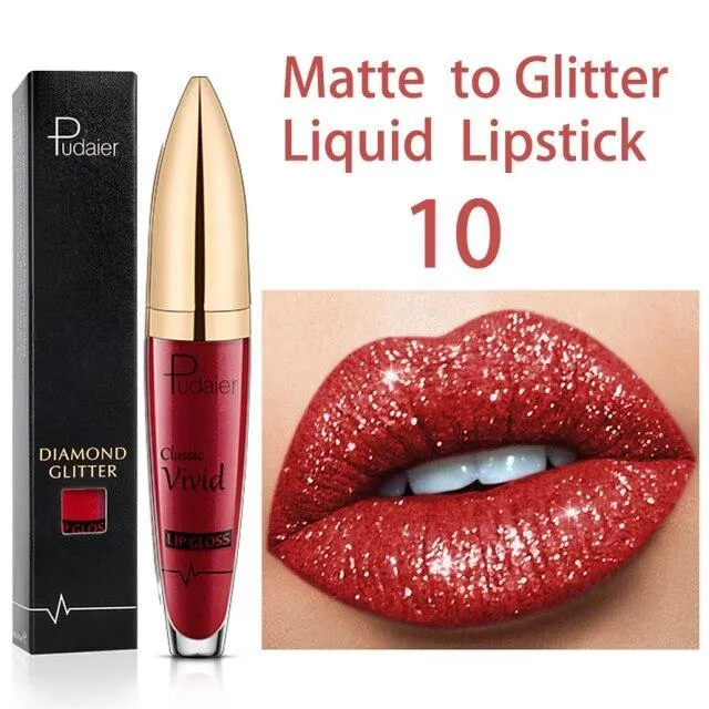 Flüssiger Glitzer-Lippenstift | Langanhaltend, Wasserfest & Vegan | 18 Farben | GlitzerGloss™