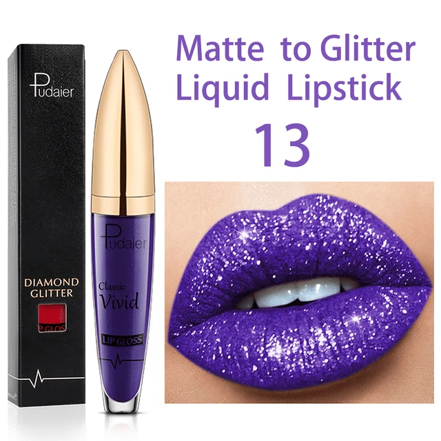 Flüssiger Glitzer-Lippenstift | Langanhaltend, Wasserfest & Vegan | 18 Farben | GlitzerGloss™
