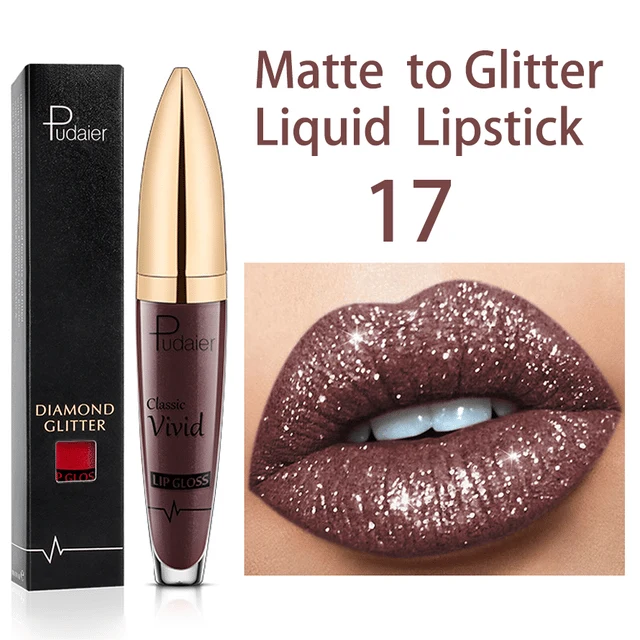 Flüssiger Glitzer-Lippenstift | Langanhaltend, Wasserfest & Vegan | 18 Farben | GlitzerGloss™