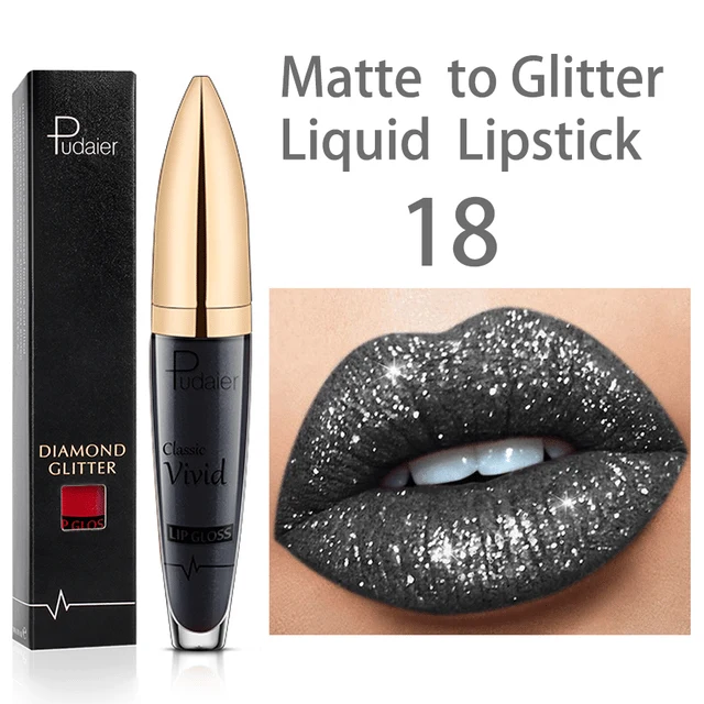 Flüssiger Glitzer-Lippenstift | Langanhaltend, Wasserfest & Vegan | 18 Farben | GlitzerGloss™