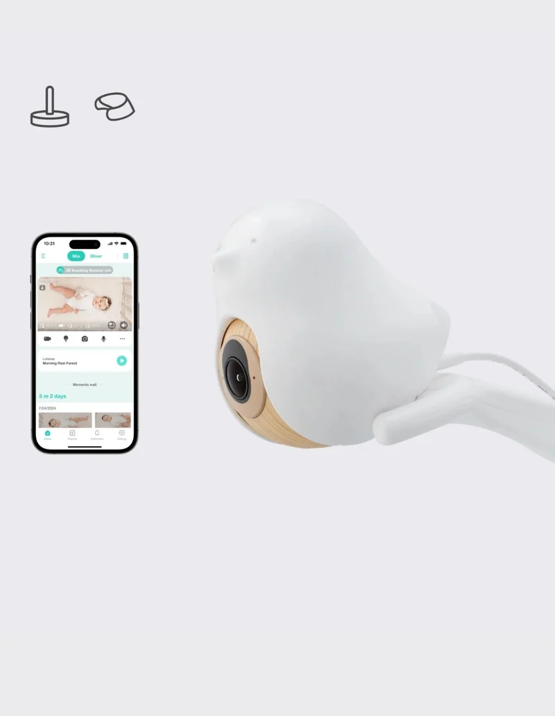 CuboAi Smart Baby Monitor 3 Floor Stand Set