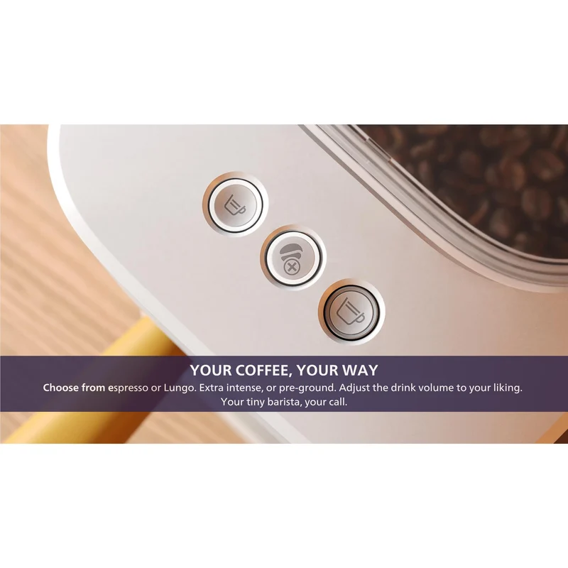 Philips Baristina Compact Bean-to-Cup Espresso Coffee Machine (Cloud White)
