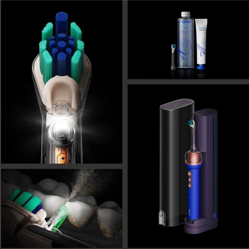 Dyson CameraJet™ Electric Toothbrush With Flosser and Starter Kit (Ultra Blue)