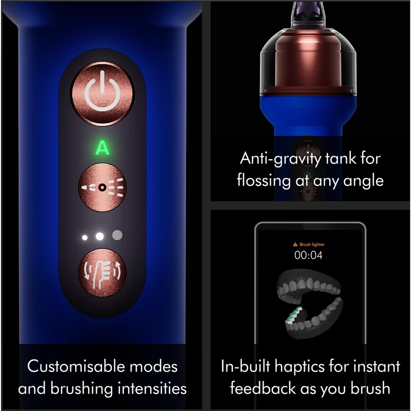 Dyson CameraJet™ Electric Toothbrush With Flosser and Starter Kit (Ultra Blue)