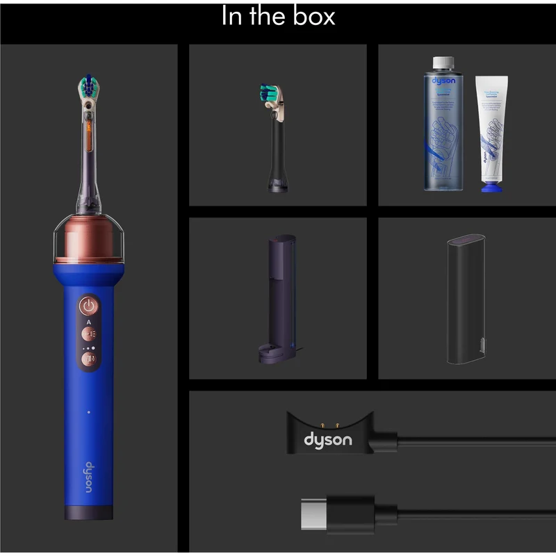 Dyson CameraJet™ Electric Toothbrush With Flosser and Starter Kit (Ultra Blue)