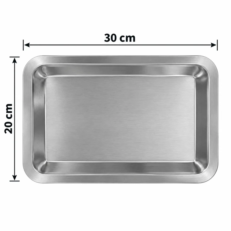 Benchfoods Stainless Steel Pan Trays 10 Pack (20x30cm)
