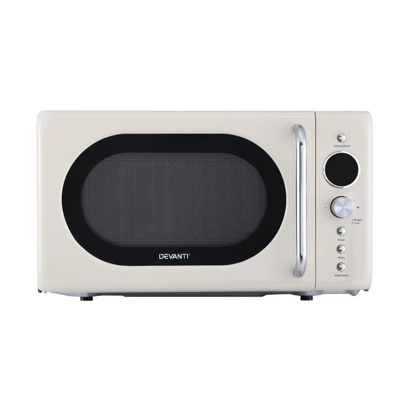 Devanti 20L Microwave Oven 700W (Cream)