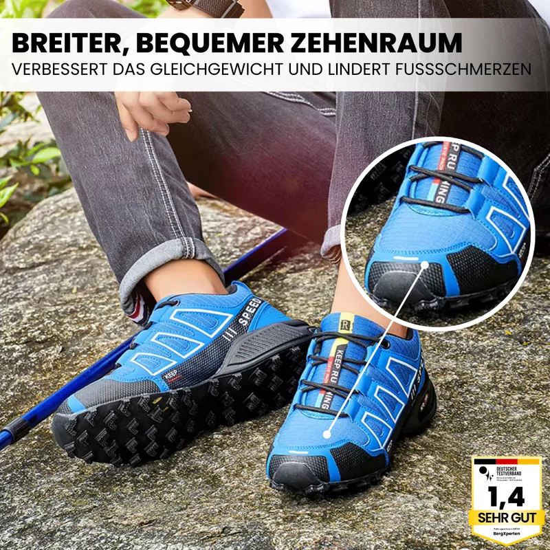 Trekking- & Wanderschuhe ergonomisch schmerzlindernd | rutschfeste Sohle & wasserdicht | ultraleicht, stabil für Alltag & Outdoor
