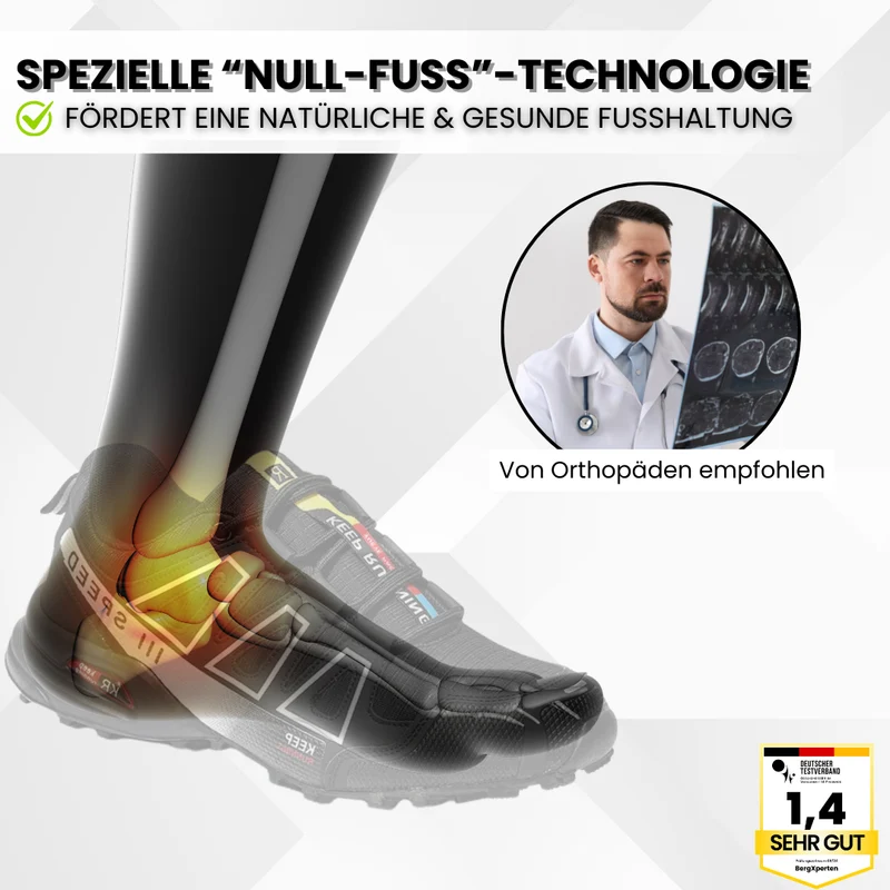 Trekking- & Wanderschuhe ergonomisch schmerzlindernd | rutschfeste Sohle & wasserdicht | ultraleicht, stabil für Alltag & Outdoor