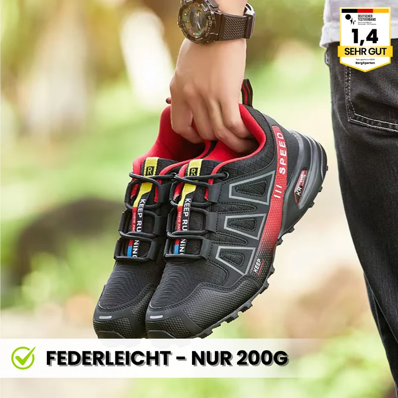 Trekking- & Wanderschuhe ergonomisch schmerzlindernd | rutschfeste Sohle & wasserdicht | ultraleicht, stabil für Alltag & Outdoor