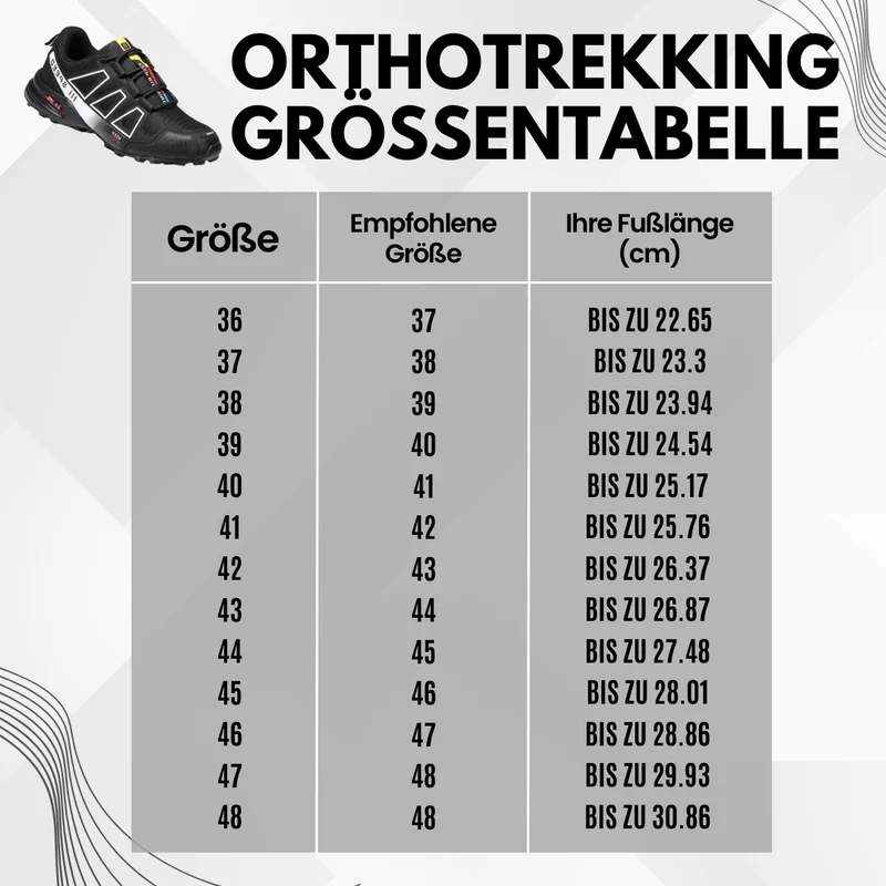 Trekking- & Wanderschuhe ergonomisch schmerzlindernd | rutschfeste Sohle & wasserdicht | ultraleicht, stabil für Alltag & Outdoor