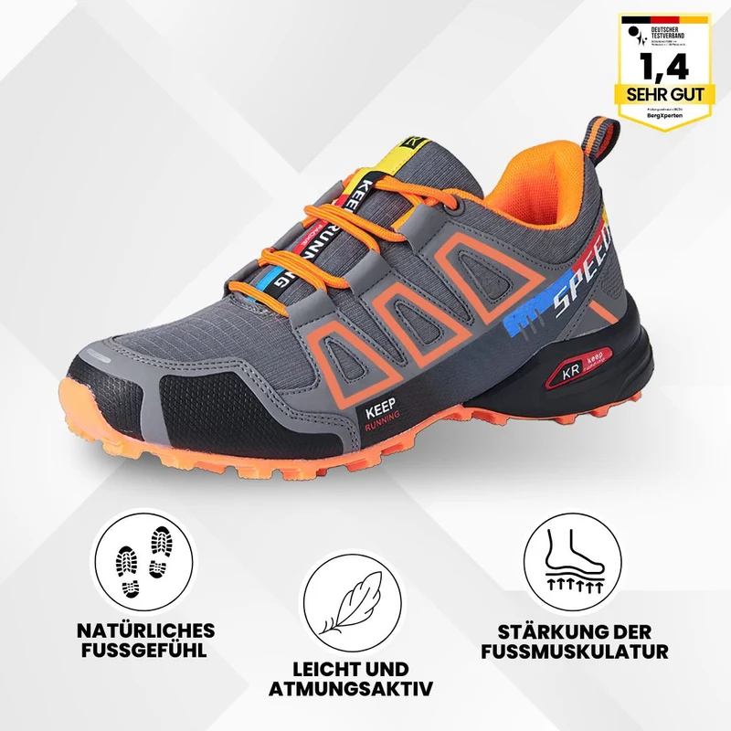 Trekking- & Wanderschuhe ergonomisch schmerzlindernd | rutschfeste Sohle & wasserdicht | ultraleicht, stabil für Alltag & Outdoor