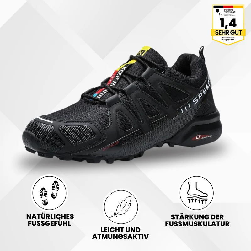Trekking- & Wanderschuhe ergonomisch schmerzlindernd | rutschfeste Sohle & wasserdicht | ultraleicht, stabil für Alltag & Outdoor