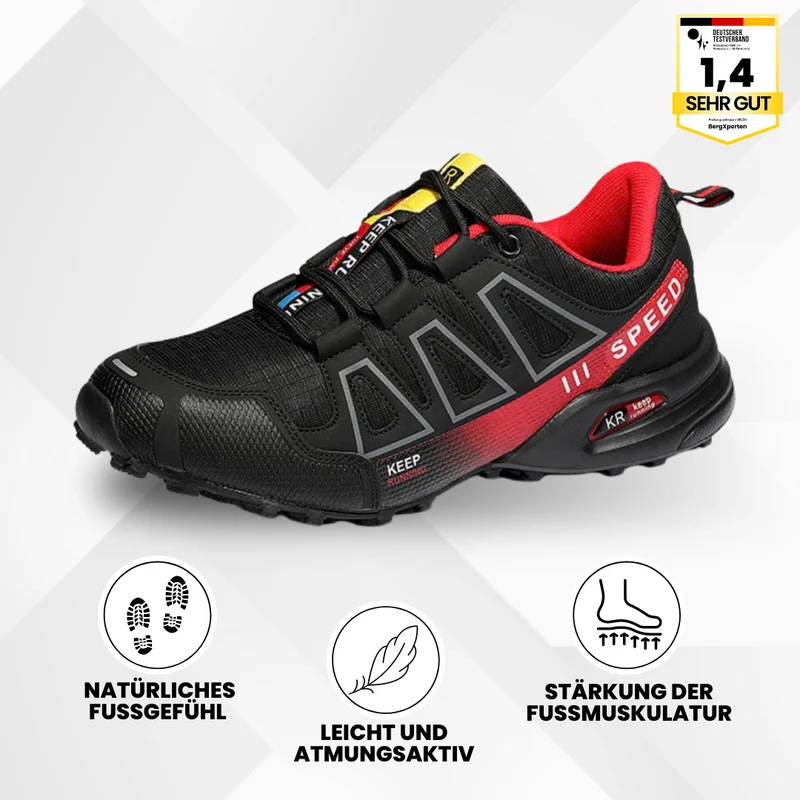 Trekking- & Wanderschuhe ergonomisch schmerzlindernd | rutschfeste Sohle & wasserdicht | ultraleicht, stabil für Alltag & Outdoor