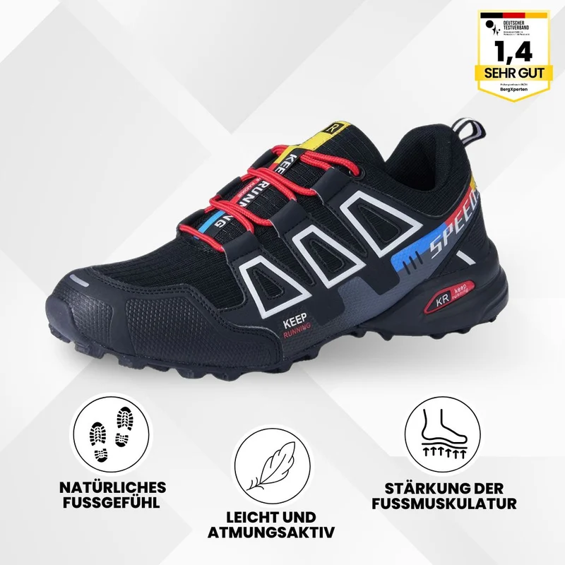 Trekking- & Wanderschuhe ergonomisch schmerzlindernd | rutschfeste Sohle & wasserdicht | ultraleicht, stabil für Alltag & Outdoor