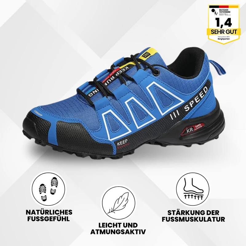 Trekking- & Wanderschuhe ergonomisch schmerzlindernd | rutschfeste Sohle & wasserdicht | ultraleicht, stabil für Alltag & Outdoor