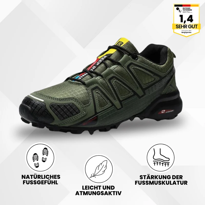 Trekking- & Wanderschuhe ergonomisch schmerzlindernd | rutschfeste Sohle & wasserdicht | ultraleicht, stabil für Alltag & Outdoor